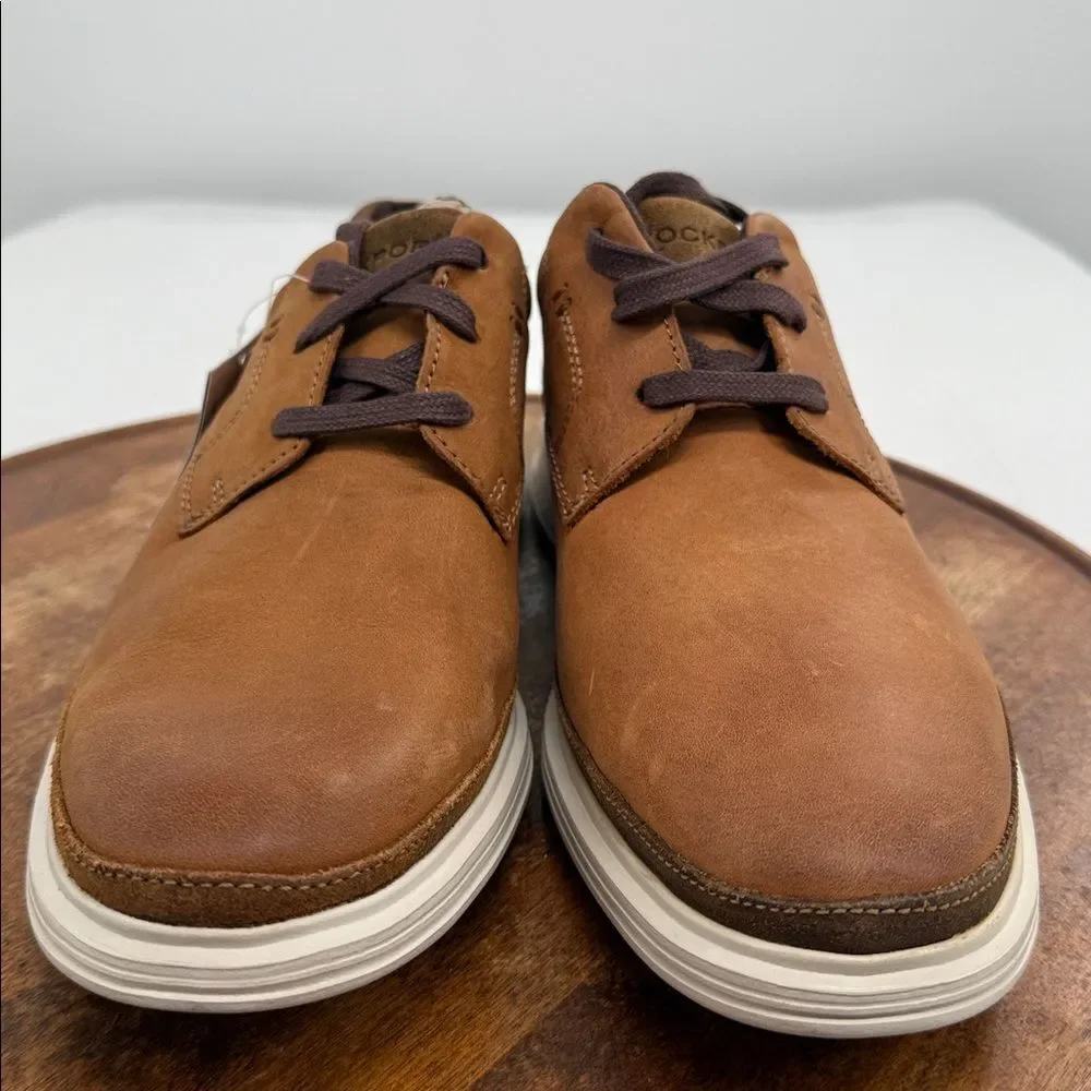 Rockport Shoes Mens 7.5 DresSports Brown Leather Lace Up Sneaker Oxford